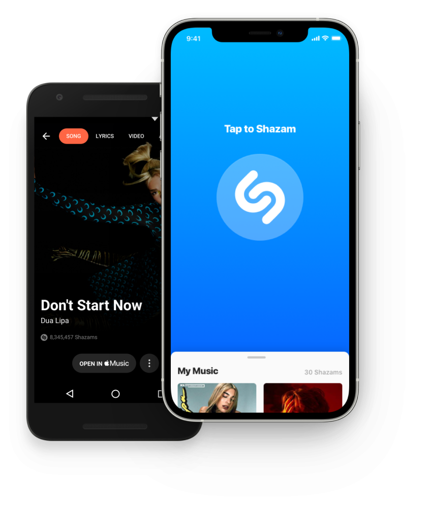 Shazam ako aplikácia pre Android a iOS