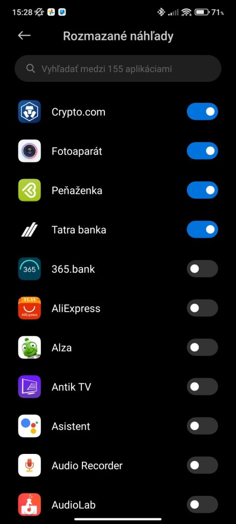 Ako rozmazať náhľad aplikácií v Xiaomi telefónoch