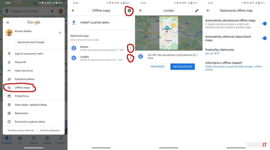 Ako si stiahnuť offline mapy v aplikácii Mapy Google