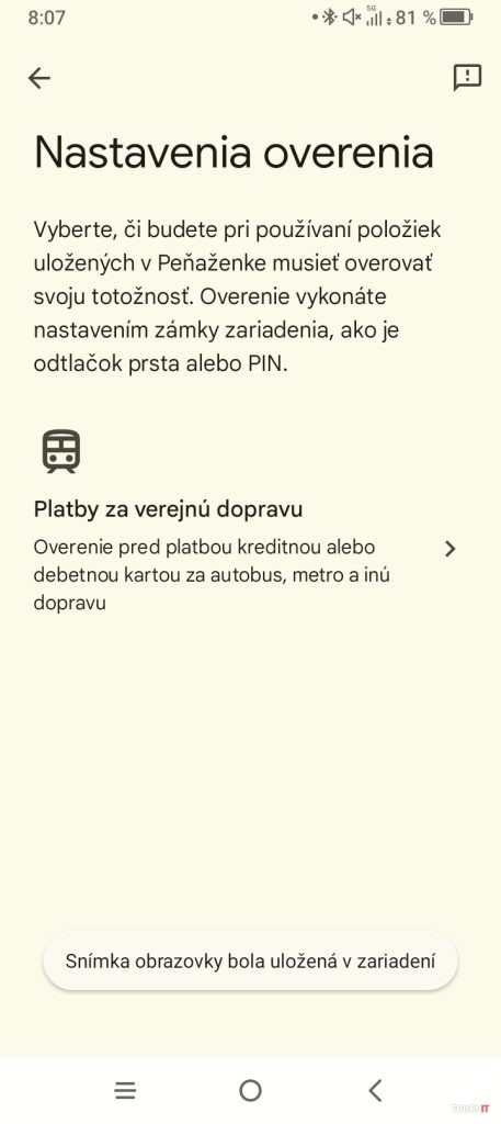 platba kartou verejna doprava